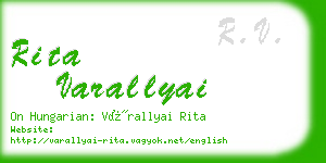 rita varallyai business card